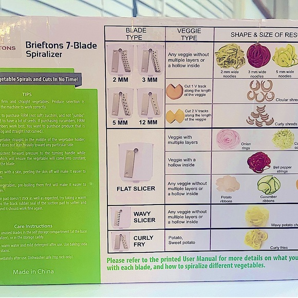 Breiftons 7-Blade Spiralizer endless recipes - Picture 8 of 10